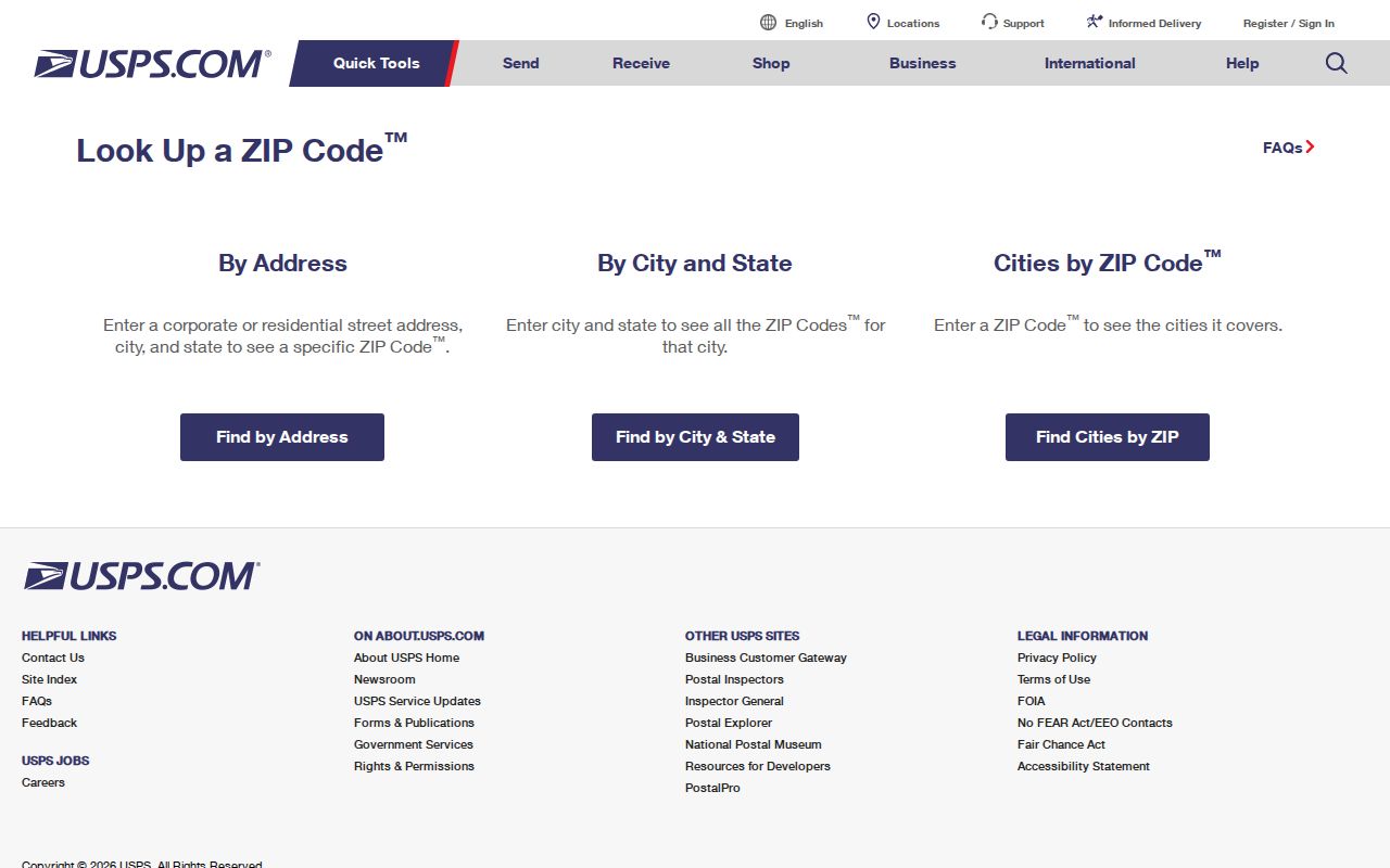 USPS current address lookup for checking an Iowa ZIP code